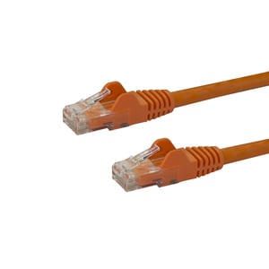 StarTech 7m CAT6 Ethernet Cable - Orange Snagless Gigabit - 100W PoE UTP 250Mhz Category 6 Patch Cord UL Certified Wiring/