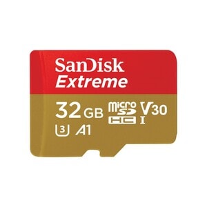 SanDisk Extreme 32 GB UHS-I microSD - 160 MB/s Read - 90 MB/s Write - Lifetime Warranty