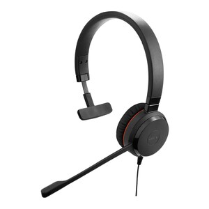 Jabra EVOLVE 30 II Wired Over-the-head Mono Headset - Black - Monaural - Supra-aural - Noise Canceling - Mini-phone (3.5mm)