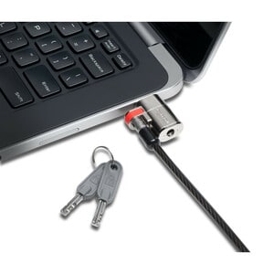 Kensington ClickSafe Keyed Lock for Dell Laptops - Keyed Lock - Silver - Carbon Steel - For Notebook, Tablet