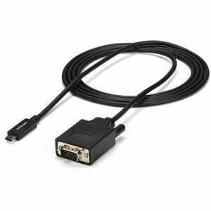 StarTech.com 6ft/2m USB C to VGA Cable - 1920x1200/1080p USB Type C DP Alt Mode to VGA Video Monitor Adapter Cable -Works 