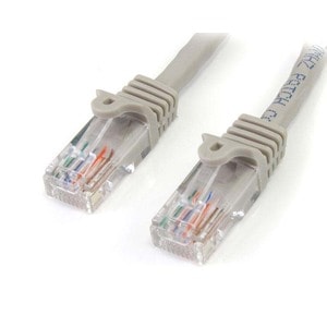 StarTech.com 5m Grey Cat5e Snagless RJ45 UTP Patch Cable - 5 m Patch Cord - Ethernet Patch Cable - RJ45 Male to Male Cat 5