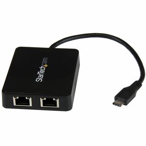 StarTech.com Gigabit Ethernet Adapter for Computer, Notebook - 10/100/1000Base-T - Desktop - USB Type C ASIX - AX88179 - 2