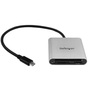 StarTech.com USB 3.0 Flash Memory Multi-Card Reader / Writer with USB-C - SD microSD and CompactFlash Card Reader w/ Integ