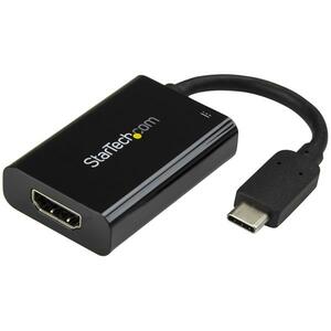 StarTech.com USB-C to HDMI Adapter - 4K 60Hz - Thunderbolt 3 Compatible - with Power Delivery (USB PD) - USB C Adapter Con