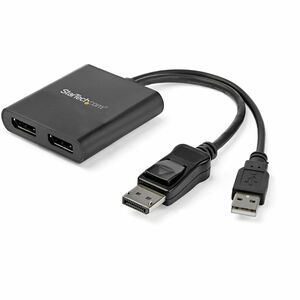 StarTech.com Signalverteiler - Plastik - 3840 × 2160 - 2 m Maximale Betriebsreichweite - DisplayPort - USB