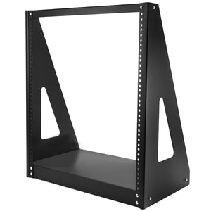 StarTech.com 2-Post 12U Heavy-Duty Desktop Server Rack, Small Open Frame 19in Network Rack for Home/Office IT Equipment, T
