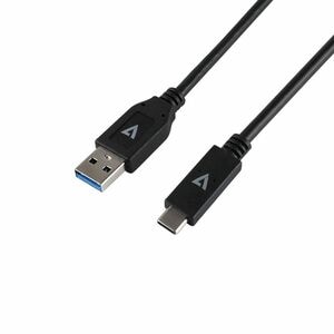 USB A MALE TO USB-C MALE CABLE 10GBPS 3A 1M/3.3FT BLACK