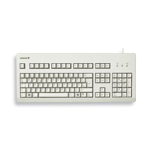 Clavier CHERRY G80-3000 - Câble Connectivité - PSX 2, USB Interface - Anglais (US) - Gris Clair - 104 Touche(s)