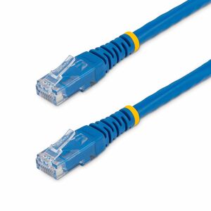StarTech 1ft CAT6 Ethernet Cable - Blue Molded Gigabit - 100W PoE UTP 250Mhz - Category 6 Patch Cord UL Certified Wiring/T
