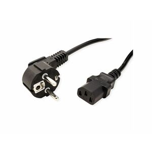 VALUE Netzkabel, gerade IEC-Buchse, schwarz, 1,8 m