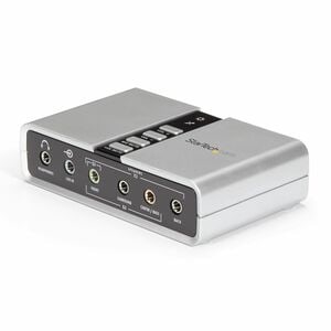 StarTech.com 7.1 USB Audio Adapter External Sound Card - 16 bit DAC Data Width - 7.1 Sound Channels - External - C-Media C