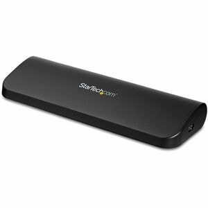 StarTech.com Dual Monitor USB 3.0 Laptop Docking Station, HDMI & DVI/VGA, 3x USB-A Hub, GbE, Audio, Universal USB-A Dock, 