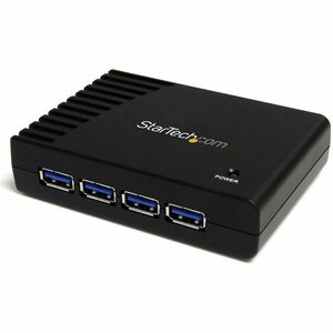 StarTech.com 4 Port Black SuperSpeed USB 3.0 Hub - USB Type B - Desktop - 4 USB Port(s) - 4 USB 3.0 Port(s) - PC