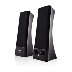 V7 2.0 Portable Speaker System - 5 W RMS - Black - 100 Hz to 20 kHz - USB