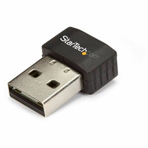 StarTech.com Wireless USB WiFi Adapter Dual Band AC600 Wireless Dongle 2.4GHz / 5GHz 802.11ac Wii Laptop Adapter (USB433AC