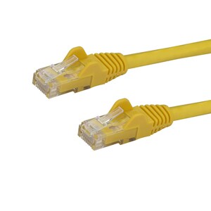 StarTech 5m CAT6 Ethernet Cable - Yellow Snagless Gigabit - 100W PoE UTP 250Mhz Category 6 Patch Cord UL Certified Wiring/