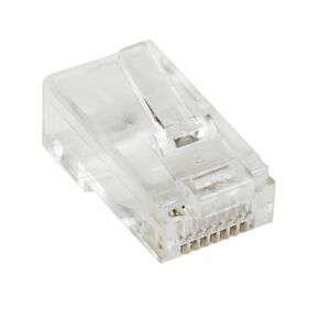StarTech.com Cat.5e RJ45 Solid Modular Plug Connector - 50 Pack - Modular Plugs for building solid twisted pair Category 5