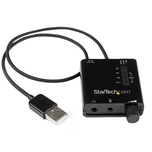 StarTech.com USB Stereo Audio Adapter External Sound Card with SPDIF Digital Audio - 24 bit DAC Data Width - 5.1 Sound Cha