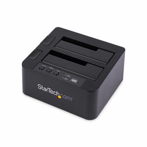 StarTech.com Standalone Hard Drive Duplicator Dock, External Dual Bay HDD/SSD Cloner/Copier, USB 3.0 / eSATA, SATA Disk Cl