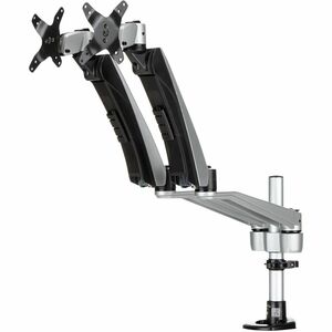 StarTech.com ARMDUAL30 Montagearm für Monitor - Schwarz, Silber - TAA-konform - Höhenverstellbar - 2 Unterstützte(r) Displ