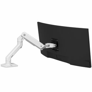 Bras support d'écran Ergotron pour Moniteur, Ecran, Ecran incurvé - Blanc - Paysage/Portrait - Réglable en hauteur - 49" (