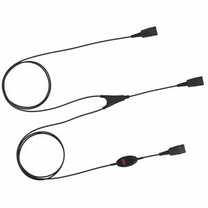 Jabra 8800-02-01 Desconexão rápida Cabo telefónico - 1 Cada - Cable for Microfone, Fone de ouvido, Telefone - Preto