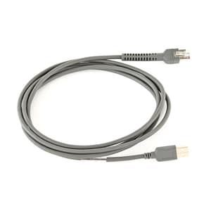Zebra 2.13 m USB Data Transfer Cable for Barcode Scanner - TAA Compliant - First End: 1 x USB Type A - Male - Shielding - 