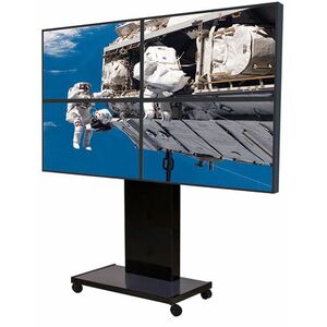 Unicol Monitorständer - Bildschirmgröße: Bis zu 144,8 cm (57 Zoll) - 8 cm Höhe x 44 cm Breite x 43,5 cm Tiefe - Klavierlac
