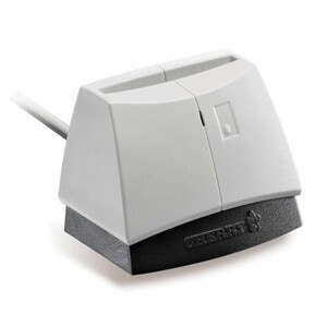 CHERRY ST-1144 Contact Smart Card Reader - Light Grey - TAA Compliant - CableUSB 2.0