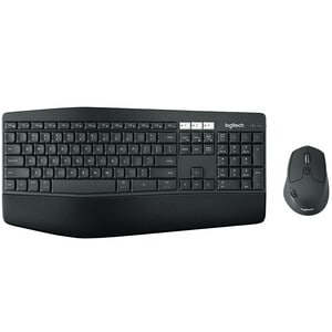 Logitech MK850 Keyboard & Mouse - QWERTZ - Swiss - USB Wireless Bluetooth/RF - Keyboard/Keypad Color: Black - USB Wireless