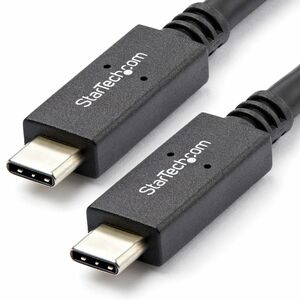 StarTech.com Câble USB-C vers USB-C avec Power Delivery (5A) de 1 m - M/M - USB 3.1 Gen 2 (10 Gb/s) - Certifié USB-IF - Co