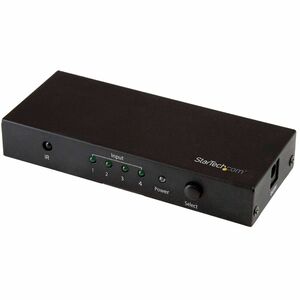 Commutatore audio/video StarTech.com - Cavo - 3840 × 2160 - 4K - 4 Dispositivo d'ingresso - 1 Display - Display, Proiettor