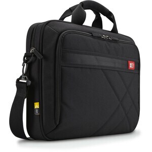 Sacoche de transport Case Logic DLC-115 pour 39,6 cm (15,6") Ordinateur Portable - Noir - Bandoulière anti-dérapante - Mat