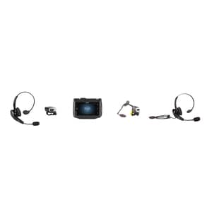 Zebra Wired Over-the-head, Behind-the-neck Mono Headset - Black - Monaural - Supra-aural - 300 Hz to 6 kHz - Noise Canceli