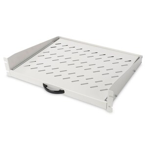 DIGITUS Professional 2U Rack-mountable Rack Shelf for Server, Patch Panel, LAN Switch - 482.60 mm Rack Width - Light Grey 