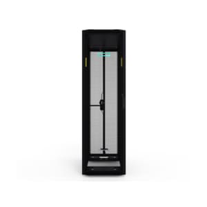 HPE Enterprise 42U Floor Standing Rack Cabinet for Server, KVM Switch - Black, Silver - 1360.78 kg Dynamic/Rolling Weight 
