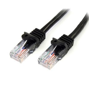 StarTech.com 10m Black Cat5e Patch Cable with Snagless RJ45 Connectors - Long Ethernet Cable - 10 m Cat 5e UTP Cable - Mak