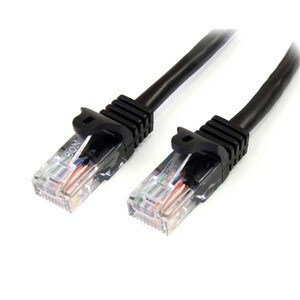 StarTech.com 10m Black Cat5e Patch Cable with Snagless RJ45 Connectors - Long Ethernet Cable - 10 m Cat 5e UTP Cable - Cab
