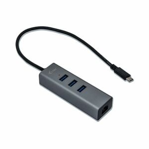 i-tec USB/Ethernet Combo Hub - USB 3.1 Type C - Notebook, Tablet, Desktop - Space Gray - 3 Total USB Port(s) - 3 USB 3.0 P