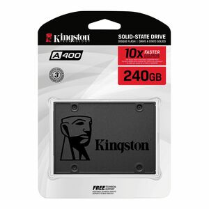 Unità stato solido Kingston A400 - 2,5" Interno - 240 GB - SATA (SATA/600) - Desktop PC, Computer portatile Dispositivo su