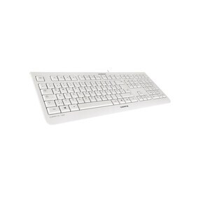 CHERRY KC 1000 Keyboard - Cable Connectivity - USB Interface - Belgian - QWERTZ Layout - Pale Gray - LPK Keyswitch - Calcu