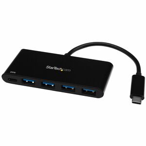 StarTech.com USB-Hub - USB-Typ C - Extern - Schwarz - 4 Total USB Port(s) - 4 USB 3.0 Port(s) - PC, Mac