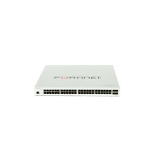 FortiSwitch 248E-FPOE Layer 2/3 FortiGate switch controller compatible PoE+ switch with 48 x GE RJ45 ports, 4 x GE SFP, wi