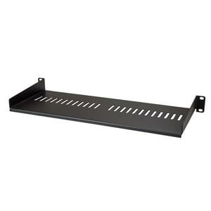 StarTech.com 1U Rack Shelf - 7" Deep - Steel - Vented Rack Shelf - Rack Mount Shelf - Server Rack Shelf - Cantilever Shelf