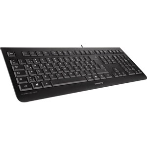 CHERRY KC 1000 Keyboard - Cable Connectivity - USB Interface - Black - LPK Keyswitch - Calculator, Email, Browser, Sleep H