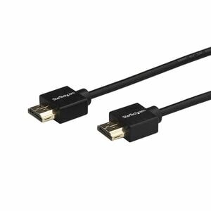 StarTech.com 6.6ft (2m) Slim HDMI 2.0 Cable, 4K 60Hz High Speed HDMI Cable w/ Ethernet, HDR10, HDMI Cord, M/M Gripping Con