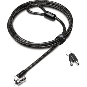 Kensington MicroSaver Cable Lock For Notebook - Keyed Lock - Silver - Carbon Steel - For Notebook