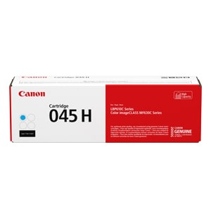 Canon 045 H High Yield Laser Toner Cartridge - Cyan - 1 Pack - 2200 Pages