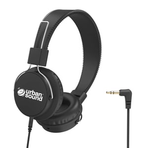 Verbatim Urban Sound Wired Over-the-head Binaural Stereo Headphone - Black - Ear-cup - 32 Ohm - 20 Hz to 20 kHz - 1.20 m C